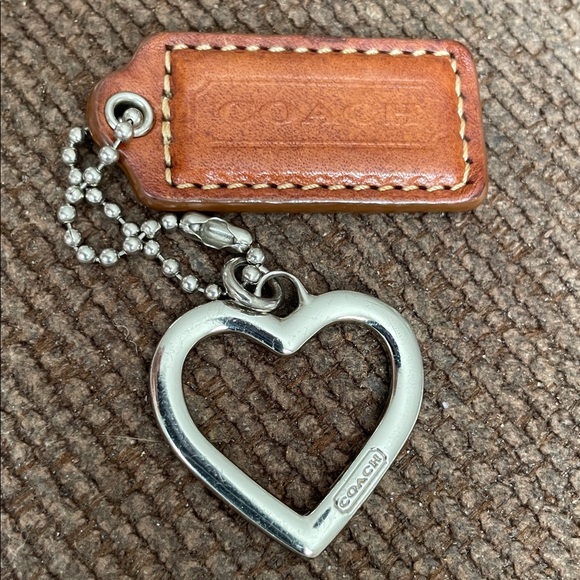 Coach Silver Heart Keychain - Picture 2 of 7